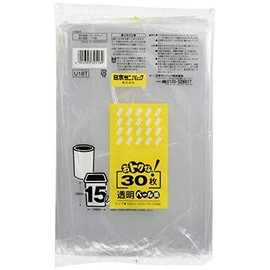 Japan sanipakku u18t For Germany and 15l Transparent Indoor pe-ru Garbage Bags 30 Pieces