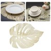 6Pcs Insulation Placemat Hollow Out Simulation Leaf Shape Heat Resistant