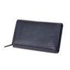 MIKA 42166 Women's Genuine Leather Wallet in Landscape Format with