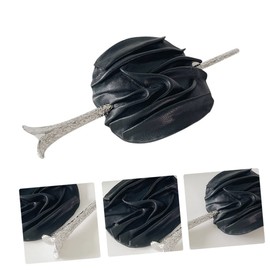 minkissy Classic Leather Hair Stick Bun Hairpin Clip for Women Hair Bun Holder Fashionable Hair Accessories