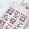 G2TUP Funny Daisy Duck Canvas Tote Bag Daisy Fans Gifts