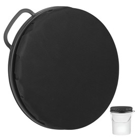 5 Gallon Bucket Seat, 360-Degree Swivel Seat Bucket Lid Foam Cushion Bucket Seat Cushion, Comfortable, Silent, Waterproof, for Fishing, Hunting, Gardening, Baseball and Camping