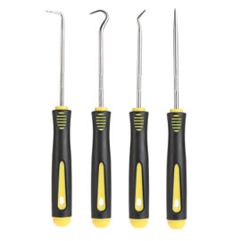 Hook and Pick Set Pick Tool Set Hook Tool with Rubber Handle Pick Precision O Ring Pick Pick for Mechanic for Automotive Remove Hoses and Gaskets 4 Pcs