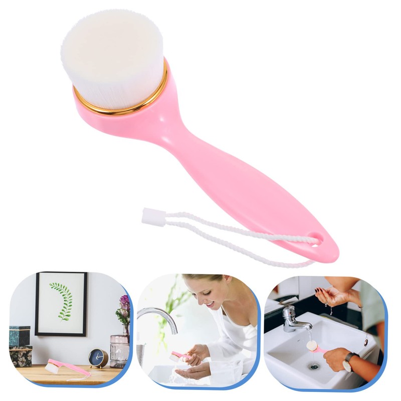 Housoutil 2pcs Face Cleansing Brush Tool Manual Facial Scrubber for