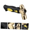 TEHAUX 1Lb Brass Stamping Hammer Mini Handle Double-Face Design for