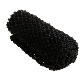 Kamonda Hairband, 9' Crochet Tube Top Elastic Waistband - Black (Textile, Toddler - Female, 1 Count, Hair Accessories, 1 Piece, Handmade, Best Choice for Birthday, Party and Photo)