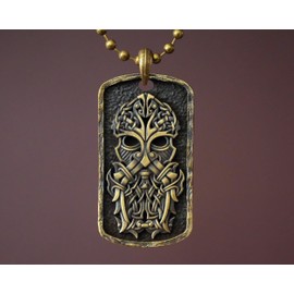 Baldur Jewelry - Viking God Thor Odin Men Necklace Pendant - Norse God of War Jewelry With Ball Chain - Symbolizing Strength Bravery Confidence - Viking Jewelry For Men