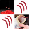 EMSea 200PCS Artificial Earthworm Fishy Smell Biomimetic Fishing Lure Soft