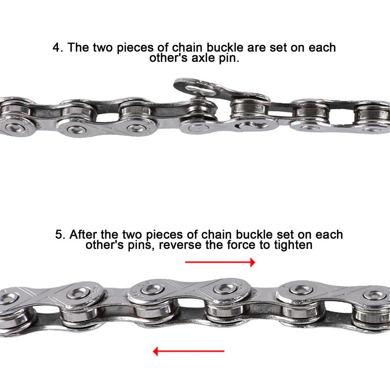 GZDAOXIA 5 Pairs of Bicycle Chain Links, Chain Lock Bicycle,