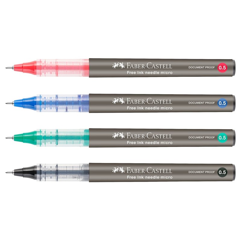 Faber-Castell Roller Free Ink Needle 0.5 red