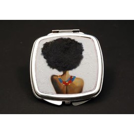 Reflections Within Dual Mirror Compact (African American Dual Mirror Compact)