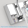 Ralbay Modern Crystal Vanity Light for Bathroom 4 Light 31.5''Chrome