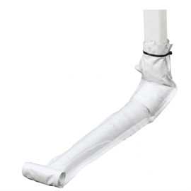VelTherm Automatic Roll-Out Downspout Extension, 46" Rain Gutter Downspout Extension, Flexible Retractable Downspout Extender with Zip Ties, Protects Foundation