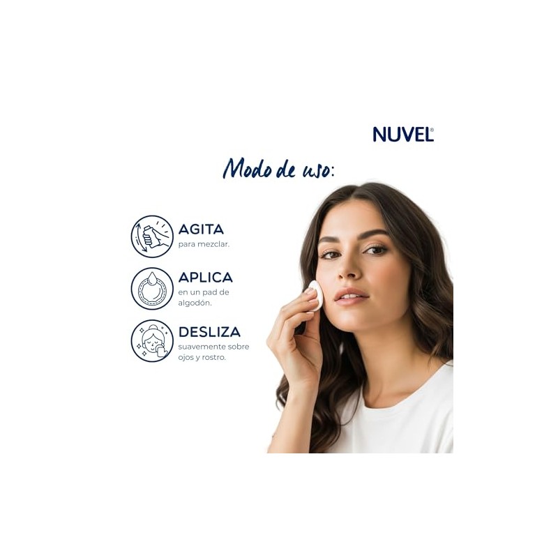 Nuvel Desmaquillante Bifásico Facial Oil Free, 235 ml