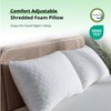 EGOHOME Shredded Memory Foam Pillows, Adjustable Bed Pillows for Side,