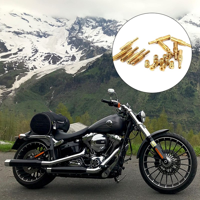 XTUDOU Carburettor Nozzle Set, 20 Pieces Main Nozzle and Slow