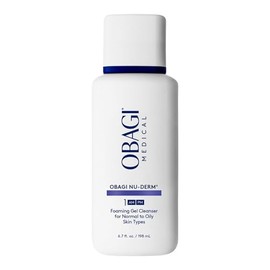Obagi Nu-Derm Limpiador en Gel Espumoso para la cara – Limpiador facial de limpieza profunda e hidratante con aloe vera – Para tipos de piel normal a grasa