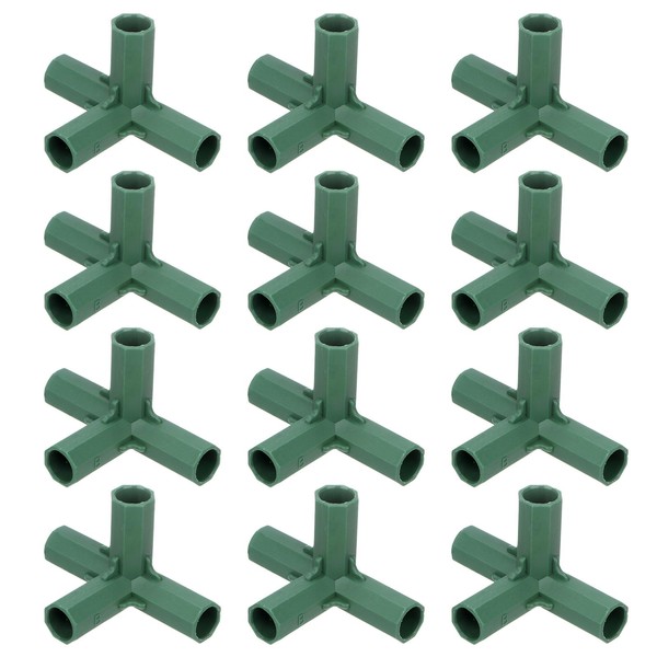 M METERXITY 4 Pcs 16mm Greenhouse Frame Building Connectors, 4