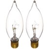 Satco Products S3773 120-Volt 15CA8 Candelabra Base Clear Light Bulb