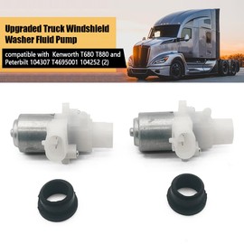 Meyffon 104307 Truck Windshield Washer Fluid Pump Compatible with Kenworth T680 T880 Compatible with Peterbilt 320 335 340 357 362 365 367 378 382 384 385 386 387 388 389