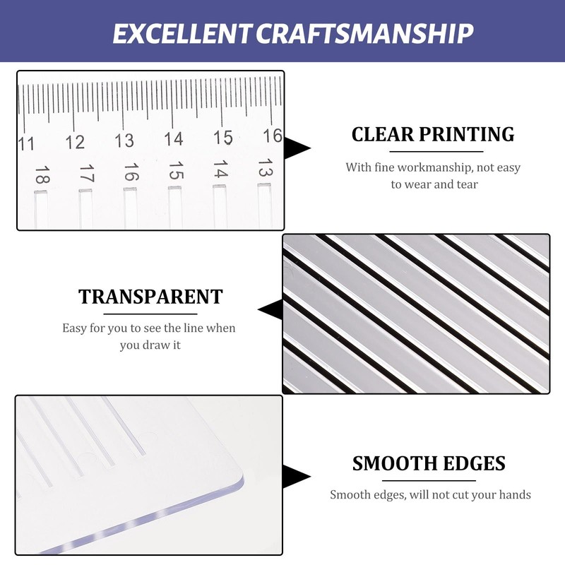 Ciieeo Straight Line Stencil Address Template for Envelope Instructions Stencil