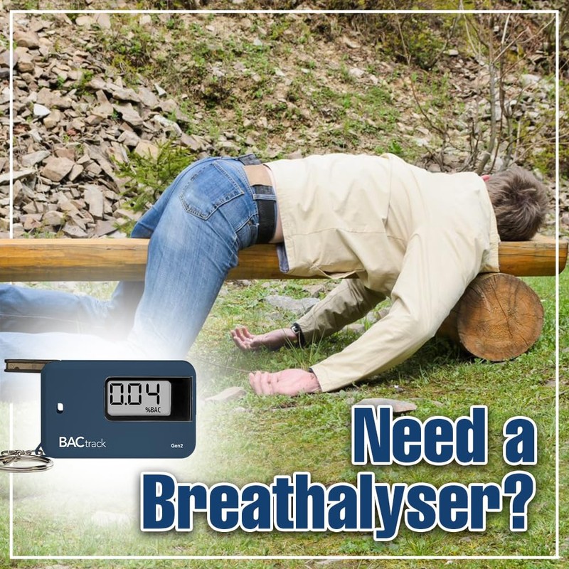 BACtrack Go Gen2 Breathalyzer Keychain Portable Breath Alcohol Tester Keyring