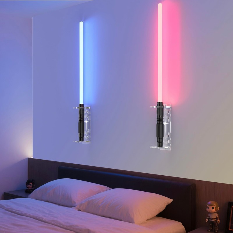 Light Saber Wall Mount Holder, Acrylic Saber Sword Stand Display,