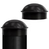 VIVIDA 4" Chain Link Post Caps, Black Post Cap for