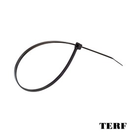 TERF® 20 Pcs Black Cable Ties 730mm (28.74'') X 4.8mm Premium Nylon Zip Ties Wraps Secure Self Locking Mechanism Plastic Tie for Home Office Garden Garage Workshop DIY Use