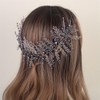 Aimimier Bridal Crystal Hairband Long Hair Vine Crystal Beaded Headband