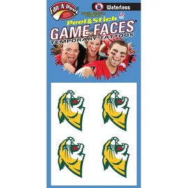 Northern Michigan – Waterless Peel & Stick Temporary Spirit Tattoos – 4-Piece – Wildcats Logo