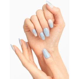 DAISO 25Y Too Cool For School Real Wear Nail Tips 24 Pieces (Breeze Blue)