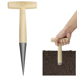 Edelstahl-Pikierstab, Garten-Handwerkzeug Pikierstab mit Messungen, Samen zum Einpflanzen von Blumenzwiebeln, Samen, Haus, Garten, Pflanzwerkzeuge