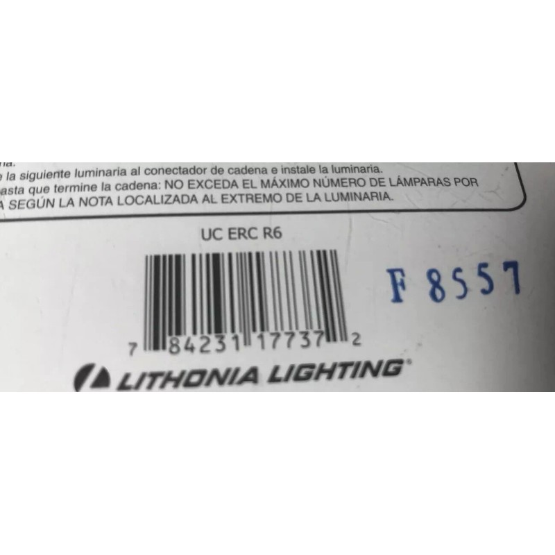 Lithonia Lighting Row Connector UC ERC R6, 1 1/8 Inch