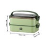 1.4L Detachable Lunch Box 304 Stainless Steel Double Layer 3
