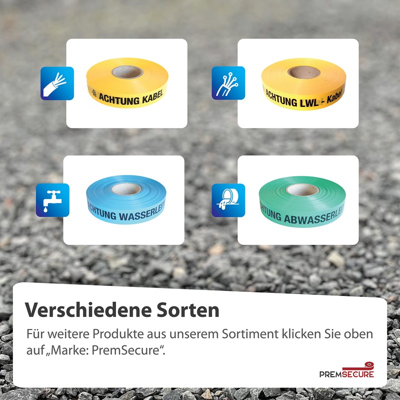 PremSecure Path Warning Tape Warning Water Pipe Warning Tape Drinking