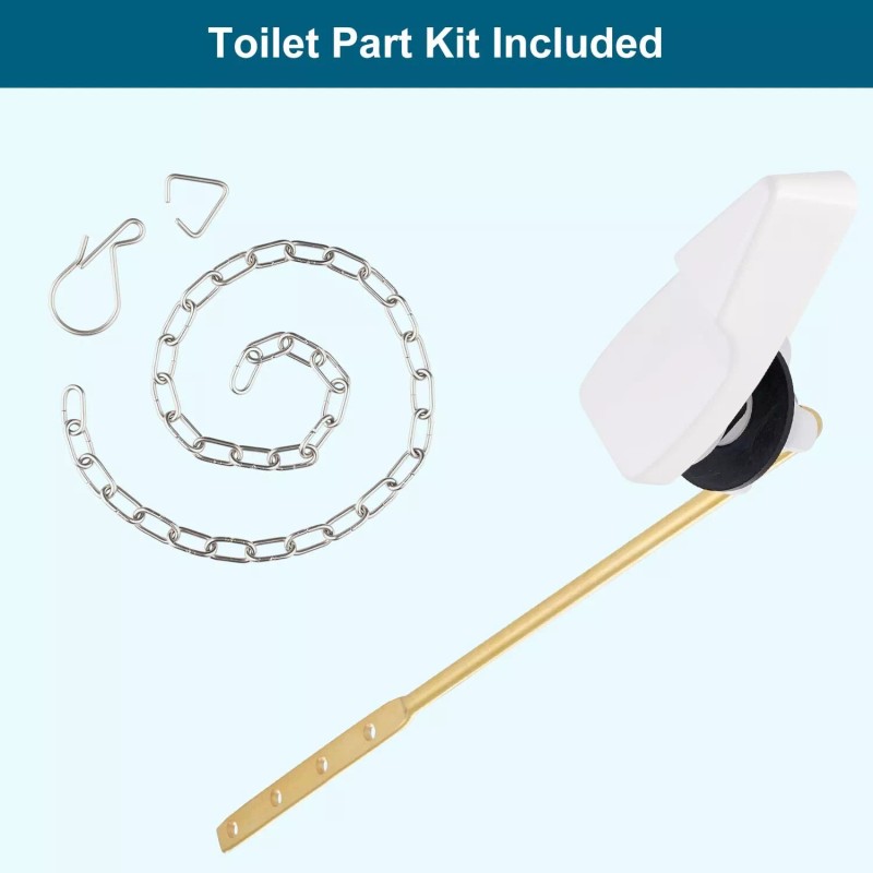 Hibbent Toilet Handle Replacement Kit For American Standard/Mansf - White-