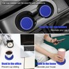 OUZORP Car Cup Coasters Blue 2 Pack with Push Start