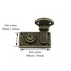 Coshar Bronze Lock Luggage Locks Wooden Box Lock Hasp Antique