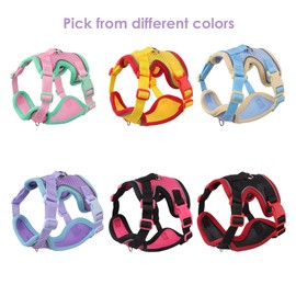 Cat Harness and Leash Set for Walking – Escape-Proof Reflective Vest for Cats and Small Dogs, Adjustable Soft Air Mesh with Pressure-Reducing Design, 4.92ft (Red&Black, L)