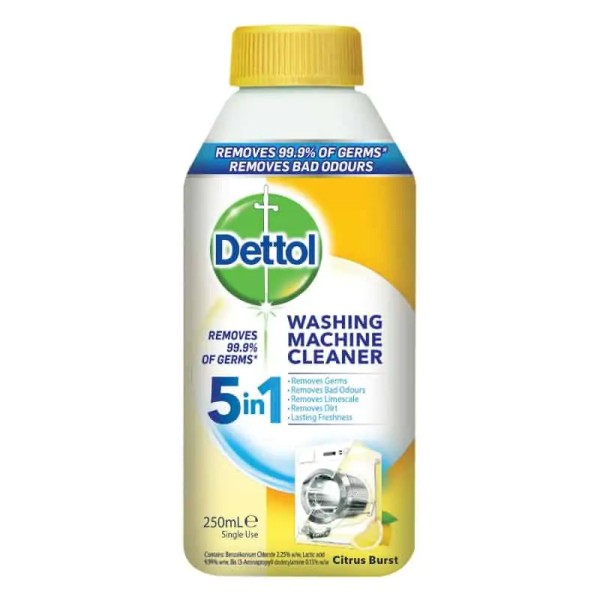 Dettol Antibacterial Washing Machine Cleaner Citrus Burst 250ml