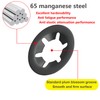 Qrity 20 Pcs Retaining Rings Washers 4mm Inner Diameter 12mm
