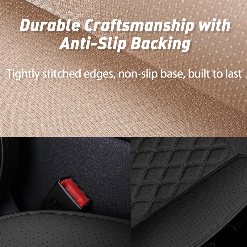 LOFINKU Car Seat Covers Premium Wear-Resistant Leather Universal Fit Easy