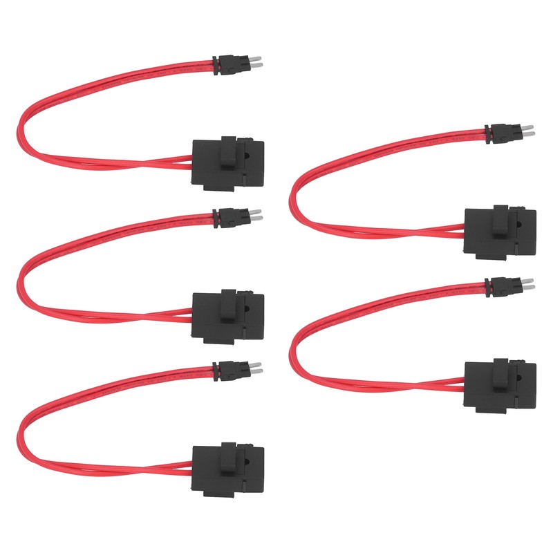 5Pcs Car Fuse Holder Connector Mini Heavy Duty Wire Extension