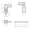 Ganter Normelemente Spring latch for welding, door latch - GN