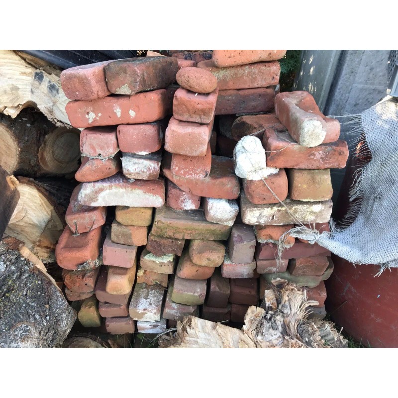 Antique 130 Year Old Historic Clay Bricks Salvage For Restoration