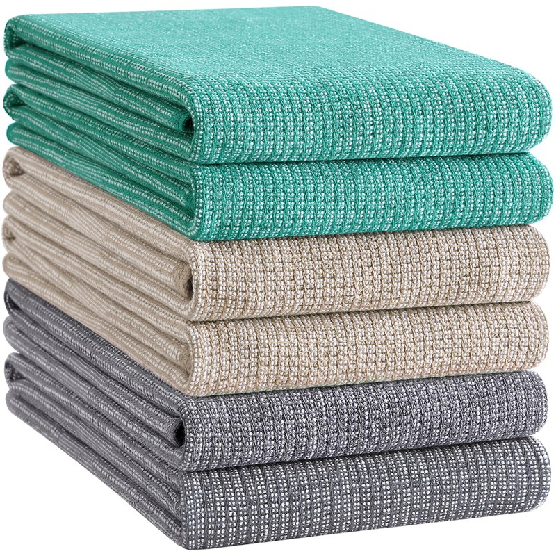 Homaxy Premium Kitchen Towels(18”x 28”, 6 Pack), Large Cotton Kitchen