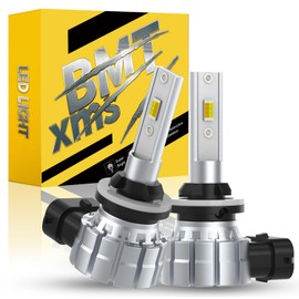 BMT xms H27W H27W/1 H27W/2 880 881 Fog Light Bulbs, Switchback 6500K White/3000K Amber Yellow, Dual Color White Yellow Fog Lamp, Pack of 2