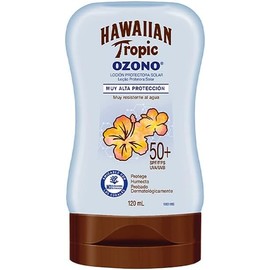 Hawaiian Tropic Ozono Loción 50+ SPF, 120 ml & Gel Humectante para Después del Sol, 50 ml