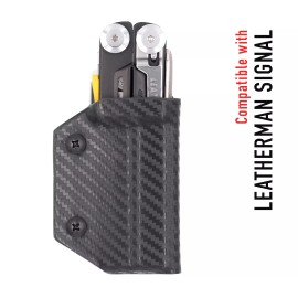 Unbranded Clip & Carry Kydex Multitool Sheath fits Leatherman Signal - USA Made - Black